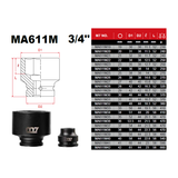 M7 Power-Werkzeuge - 3/4" Kraft-Steckschlüssel - 36 mm MA611M36