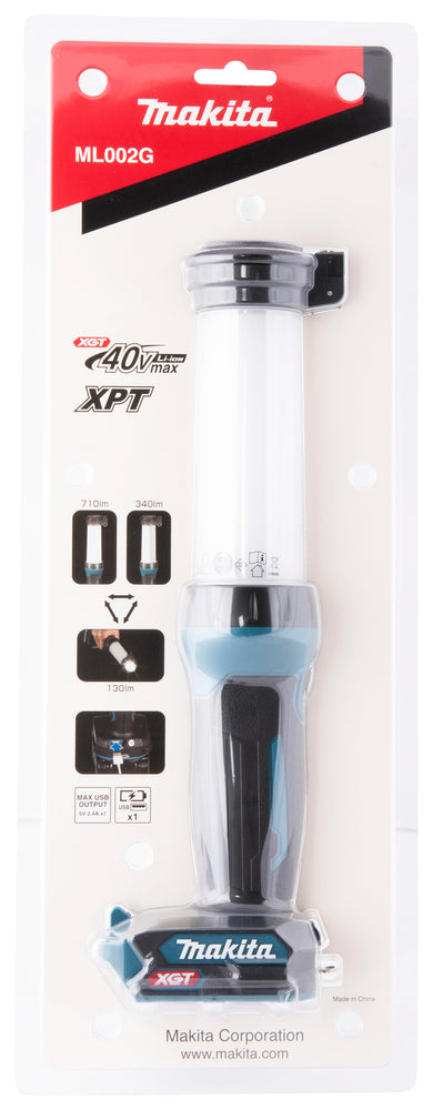 Makita LED-Akku-Werkstattleuchte ML002G – kompakt, 710 Lumen, XGT 40V max. - ML002G