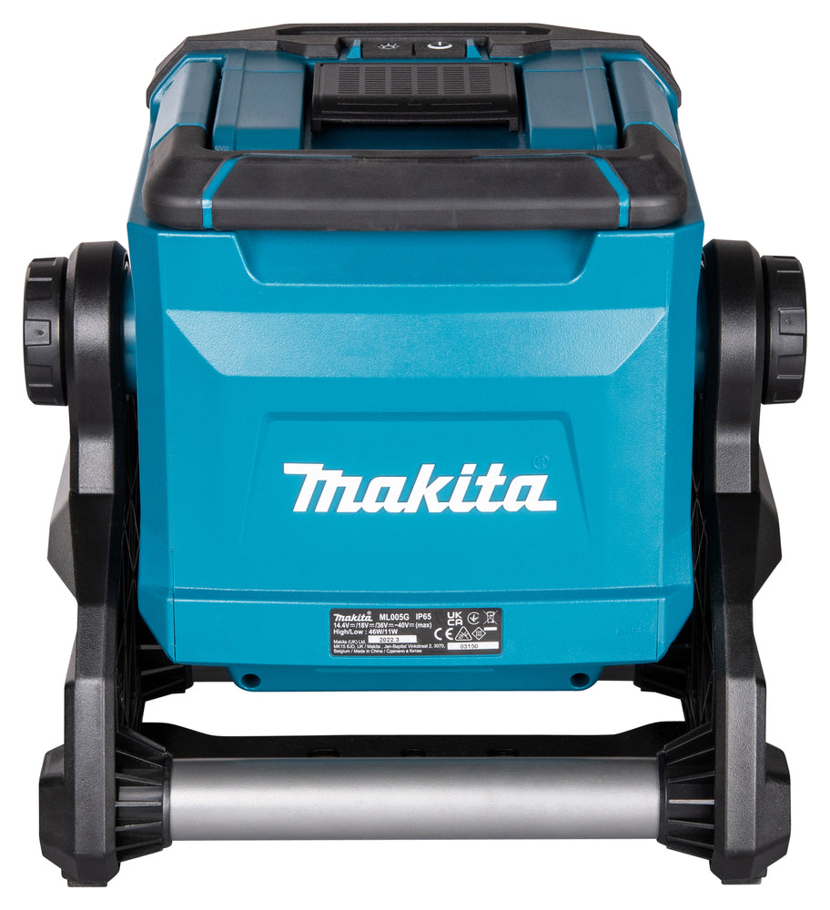 Makita LED-Akku-Baustrahler – 40 LEDs, 3 Helligkeitsstufen & IP65 (XGT 40V max.) - ML005G