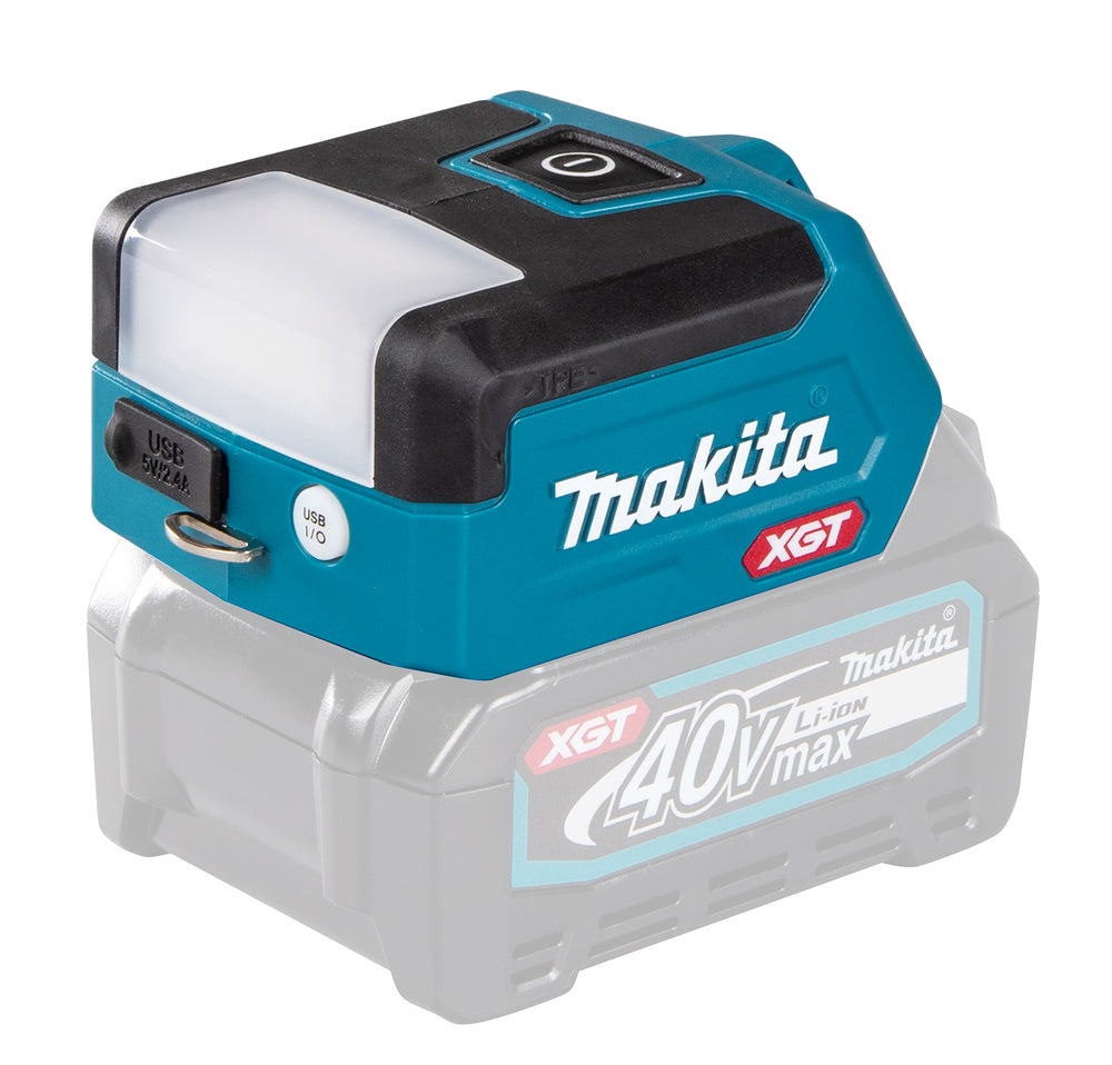 Makita LED-Akku-Taschenlampe – 3 Leuchtmodi, USB-Port & kompaktes Design (XGT 40V max.) - ML011G