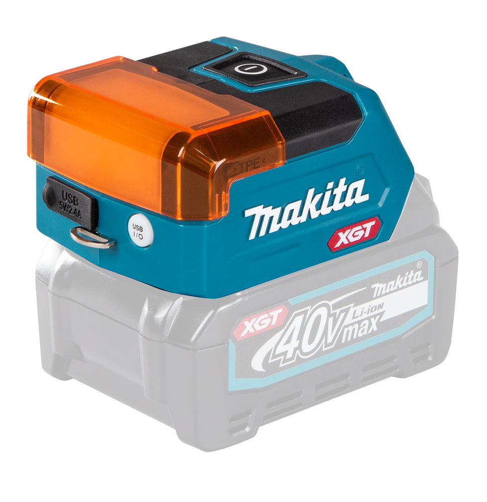 Makita LED-Akku-Taschenlampe – 3 Leuchtmodi, USB-Port & kompaktes Design (XGT 40V max.) - ML011G