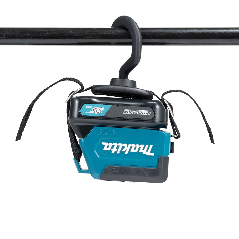 Makita LED-Akku-Taschenlampe – 3 Leuchtmodi, Hand- & Werkstattlampe, USB-Port (CXT 12V max.) - ML107