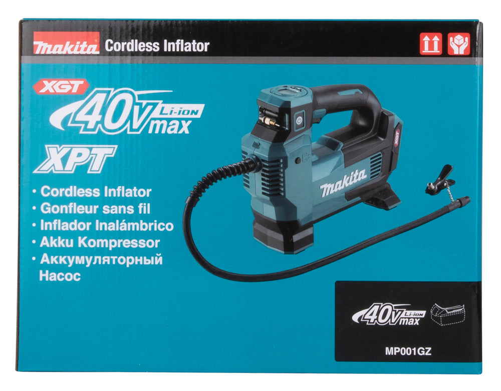 Makita Akku-Kompressor – bis 11,1 bar, Digitaldisplay, 3 Stufen, LED & XPT-Schutz - MP001GZ