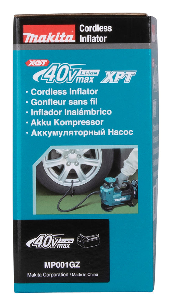 Makita Akku-Kompressor – bis 11,1 bar, Digitaldisplay, 3 Stufen, LED & XPT-Schutz - MP001GZ