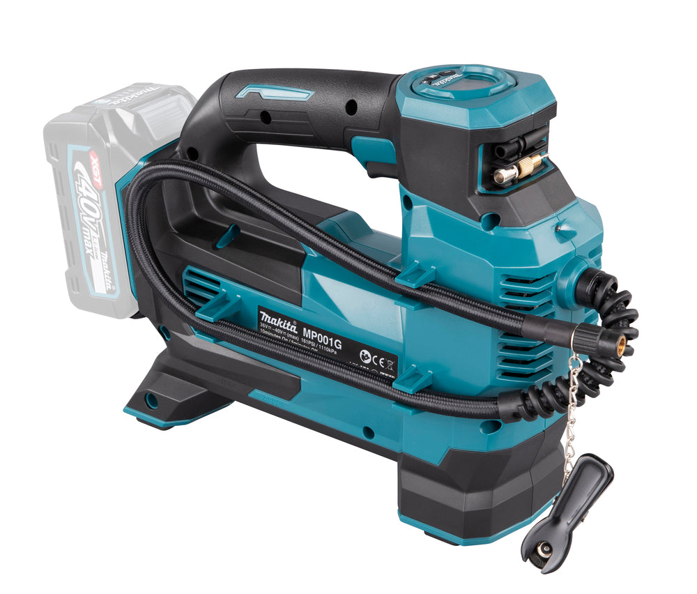 Makita Akku-Kompressor – bis 11,1 bar, Digitaldisplay, 3 Stufen, LED & XPT-Schutz - MP001GZ