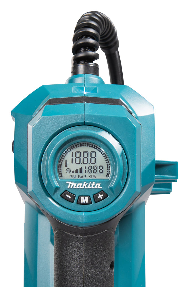 Makita Akku-Kompressor – bis 11,1 bar, Digitaldisplay, 3 Stufen, LED & XPT-Schutz - MP001GZ