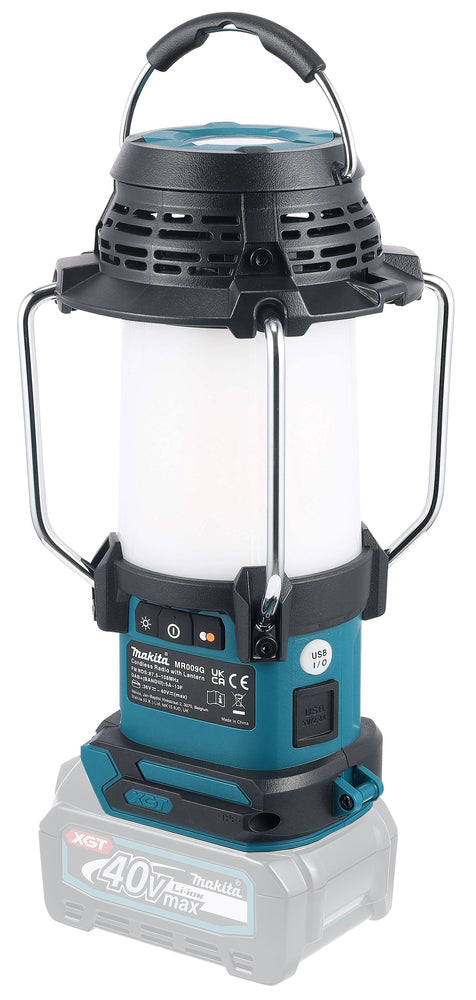 Makita Akku-Radio mit Laterne – DAB+/FM, 4 Lichtmodi, USB-Ladefunktion, IP65 - MR009GZ