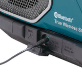 Makita Bluetooth-Lautsprecher – kraftvoller Sound, Mikrofonbuchse, bis 10 Geräte koppelbar - MR014GZ