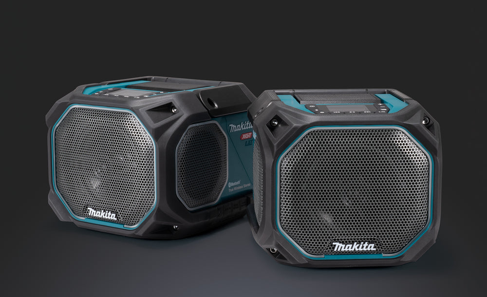 Makita Bluetooth-Lautsprecher – kraftvoller Sound, Mikrofonbuchse, bis 10 Geräte koppelbar - MR014GZ