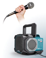 Makita Bluetooth-Lautsprecher – kraftvoller Sound, Mikrofonbuchse, bis 10 Geräte koppelbar - MR014GZ
