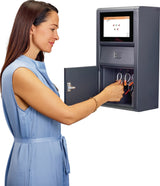 TRAKA Schlüsseltresor V-Touch-Pro mit Drehriegelschloss, Touch-Steuereinheit und 5 Haken