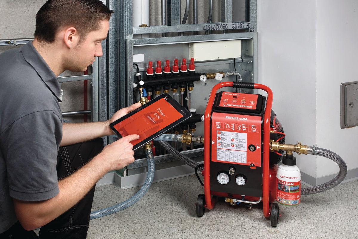 ROTHENBERGER ROPULS Spülkompressor – 8 bar, 230 V, für Fußbodenheizung & Trinkwasser