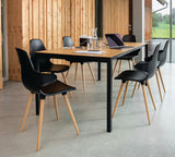 TOPSTAR Mehrzweckstuhl weiß mit Kunststoffbeinen – 2er-Set, stapelbar, ergonomische Sitzschale