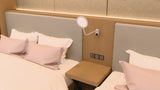 HANSA Schreibtischleuchte Horizon LED mit Standfuß und Wandmontage, 3-Stufen-Dimmer, 9W, warmweiß bis tageslichtweiß