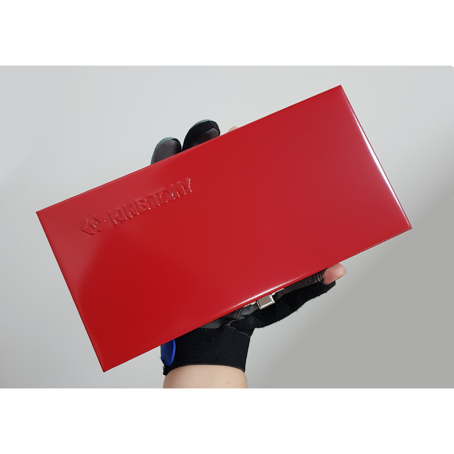 KING TONY Profi-Werkzeuge - 1/4" Steckschlüssel-Set, metrisch, mit Zubehör, Thermoform - 30 tlg. 2530CR02