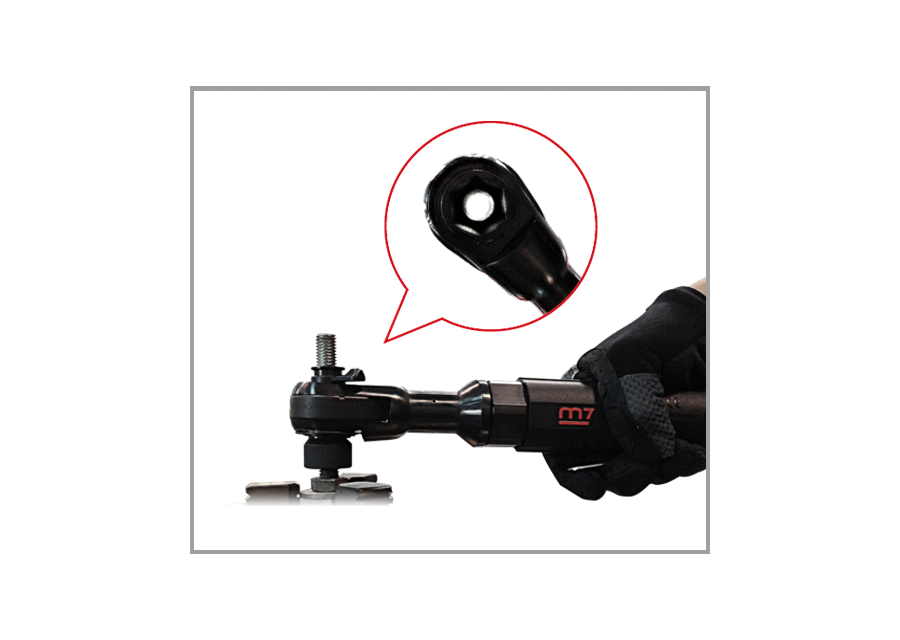 M7 Power-Werkzeuge - 1/2" Pneumatische Ratsche mit Zubehör - 13 tlg. NE0413
