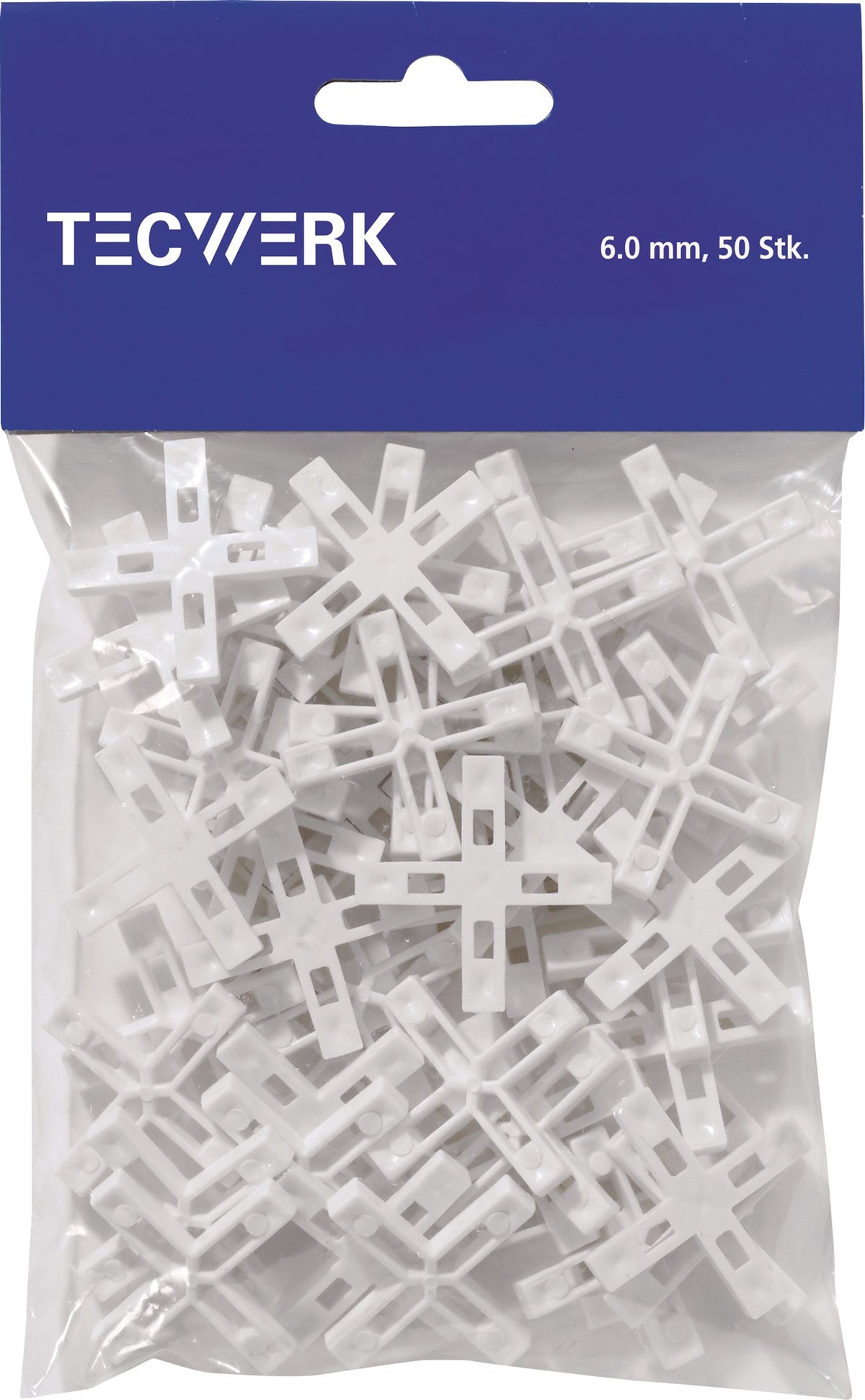 TECWERK Fliesenkreuz 1 mm – 150 Stück pro Beutel für präzise Fliesenfugen