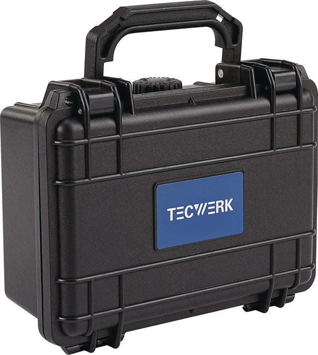TECWERK Schutzkoffer B186xT123xH75mm – Luft- und wasserdichter Kunststoffkoffer mit Schaumeinlage