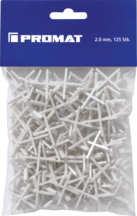 PROMAT Fliesenkreuz 1 mm – 150 Stück pro Beutel, 10 Beutel