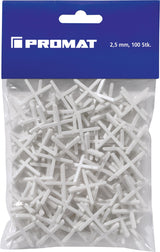 PROMAT Fliesenkreuz 1 mm – 150 Stück pro Beutel, 10 Beutel