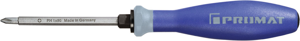 PROMAT Schraubendreher PH 1 mit 3K-Griff und 6-Kant-Klinge, 80 mm