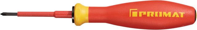 PROMAT VDE Schraubendreher PH 0, Klingenlänge 60 mm, isoliert, Mehrkomponentengriff