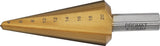 PROMAT Blechschälbohrer 4-20 mm HSS-Co mit 2 Schneiden, 20° Senkwinkel, Schaft-Ø 8 mm