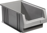 Sichtlagerkasten PLK 500x315x200 mm PP rot von LA-KA-PE – 8 Stück, 22,5 l, 180 kg Auflast