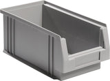Sichtlagerkasten PLK 500x315x200 mm PP rot von LA-KA-PE – 8 Stück, 22,5 l, 180 kg Auflast