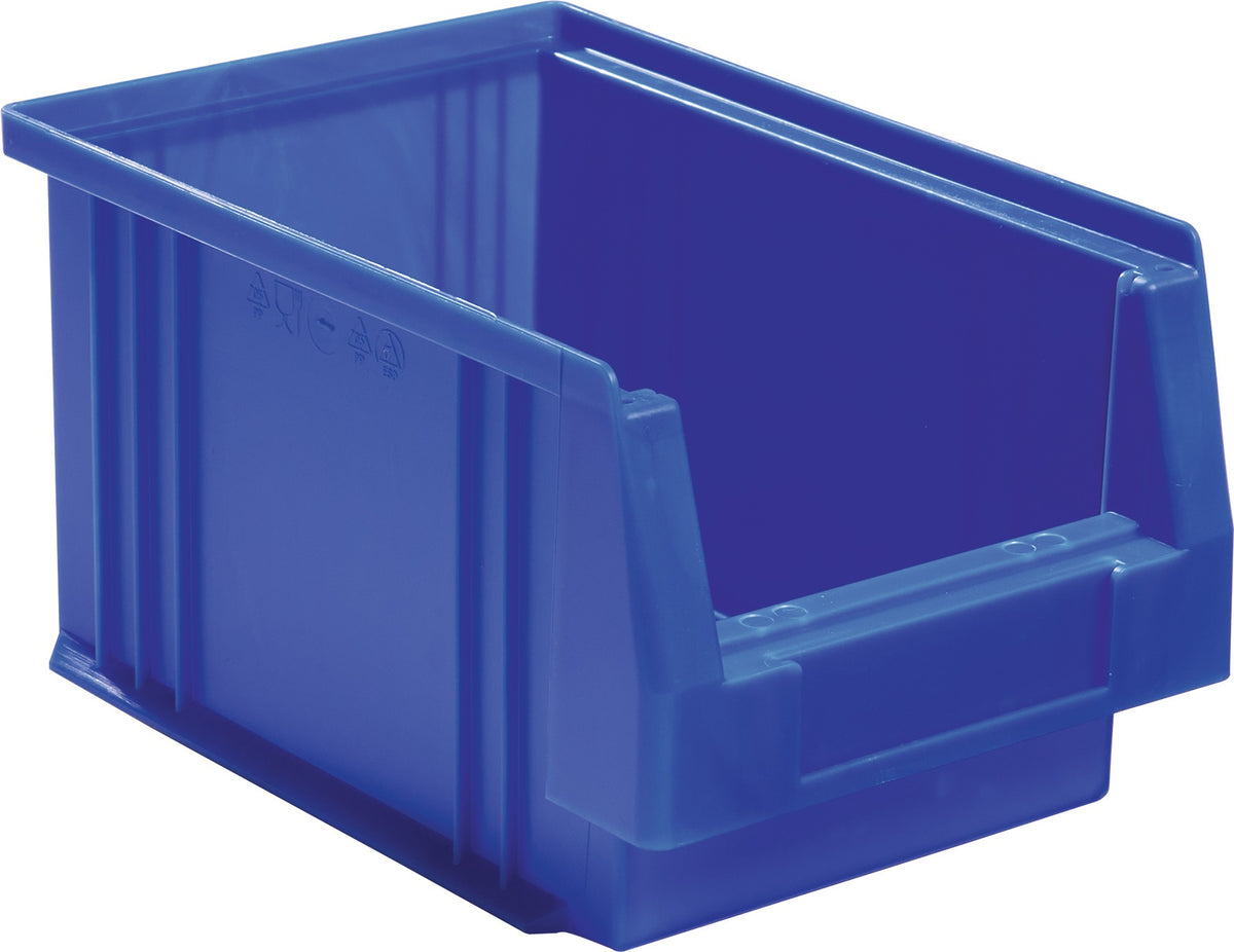 Sichtlagerkasten PLK 500x315x200 mm PP rot von LA-KA-PE – 8 Stück, 22,5 l, 180 kg Auflast
