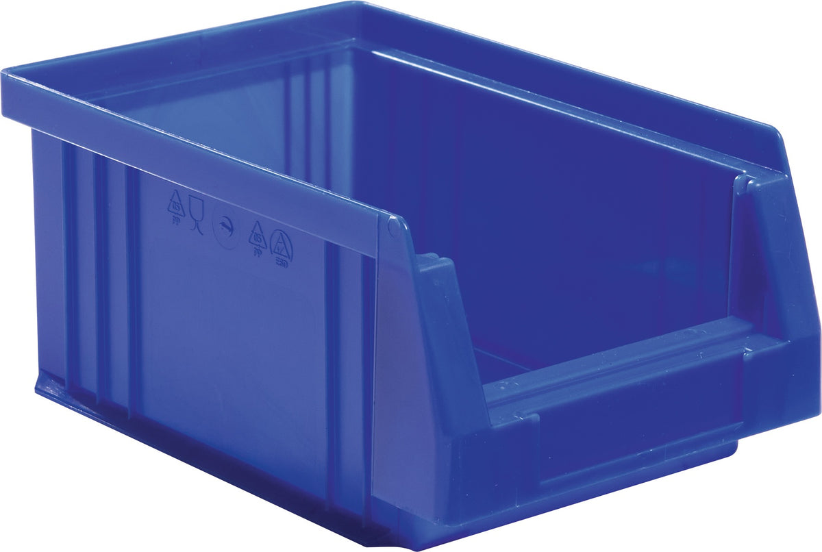 Sichtlagerkasten PLK 500x315x200 mm PP rot von LA-KA-PE – 8 Stück, 22,5 l, 180 kg Auflast