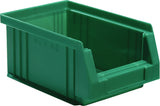 Sichtlagerkasten PLK 500x315x200 mm PP rot von LA-KA-PE – 8 Stück, 22,5 l, 180 kg Auflast