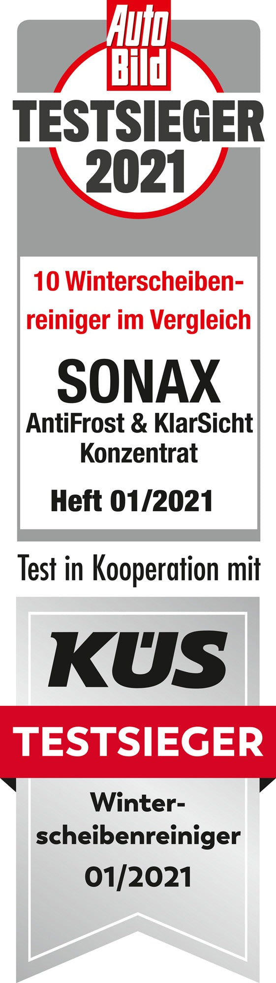 SONAX Scheibenreiniger AntiFrost+KlarSicht Konzentrat 5 l Kanister für Winter