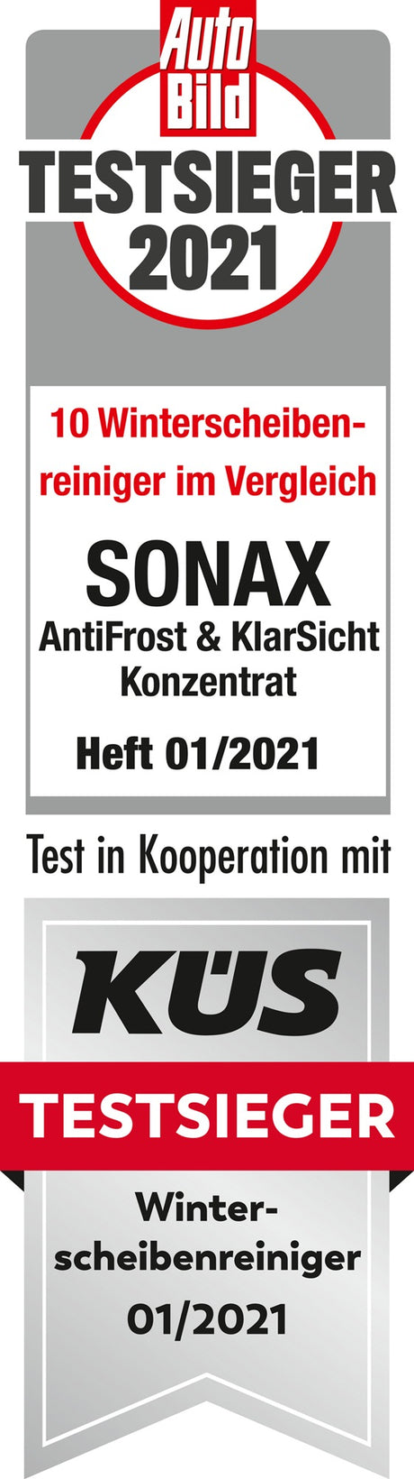 SONAX Scheibenreiniger AntiFrost+KlarSicht Konzentrat 5 l Kanister für Winter
