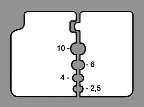 KNIPEX Präzisionsabisolierzange 195 mm für PTFE, Silikon, Radox®, Kapton® und Gummi