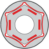 PROXXON Steckschlüssel-Satz 23040 56-teilig 1/4 + 1/2 Zoll SW 4-32 mm 72 Zähne 6-Kant