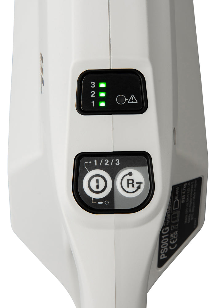 Makita Akku-Scheuermaschine – 3-stufig regelbar, teleskopierbar, LED, XPT-Schutz - PS001GZ