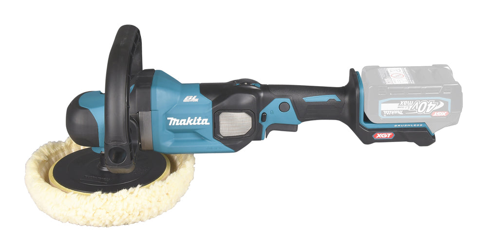 Makita Akku-Poliermaschine 180 mm – bürstenlos, XPT, konstante Drehzahl, Sanftanlauf - PV001GZ