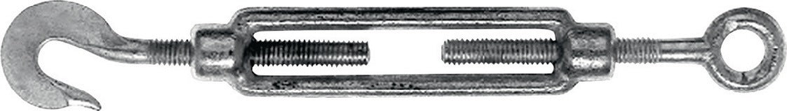 Kleinsorge Spannschloss DIN 1480 M6 mit Haken und Öse, galvanisch verzinkt, 10er-Packung