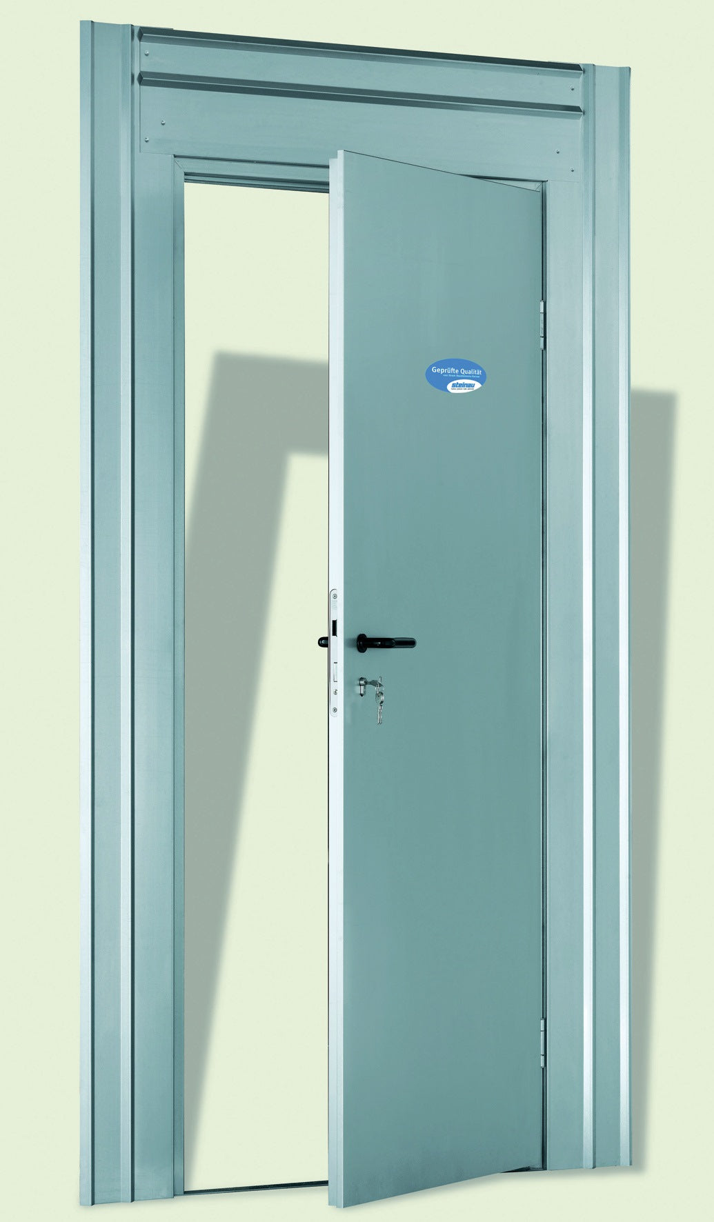 Baustellenschutztür OV 860-1180 mm Höhe 1980-2192 mm DIN rechts Stahlblech verzinkt STEINAU