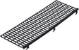 PROTEKTOR Laubfanggitter 100-150 mm, 1 m, schwarz – für alle Kunststoff- und Metalldachrinnen