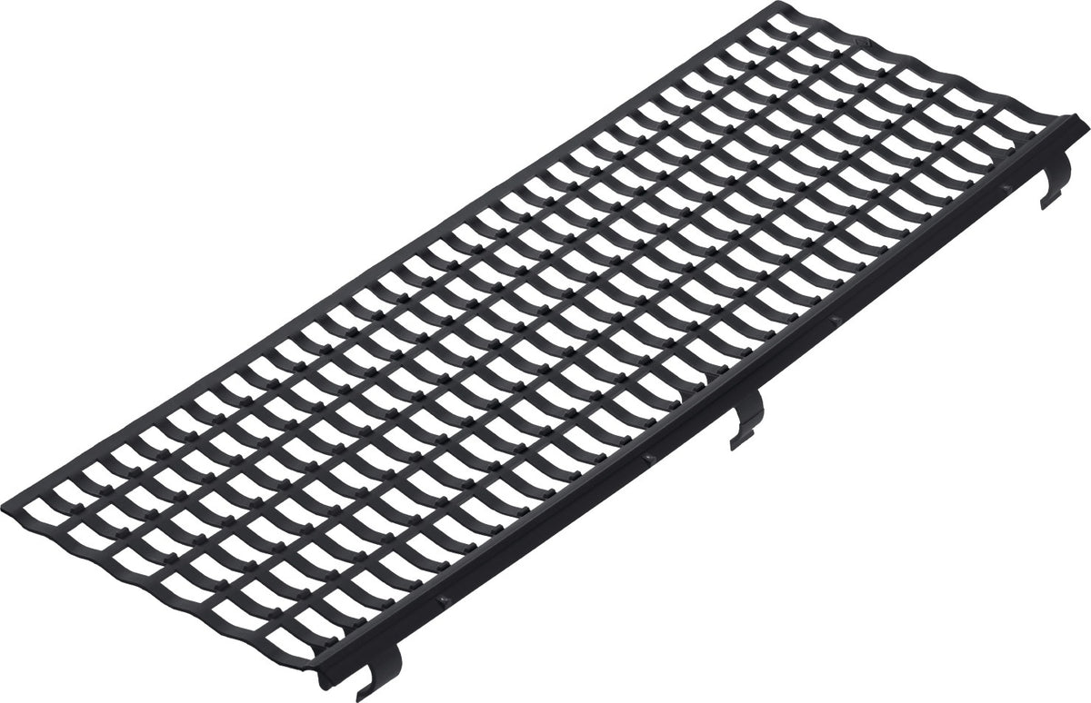 PROTEKTOR Laubfanggitter 100-150 mm, 1 m, schwarz – für alle Kunststoff- und Metalldachrinnen