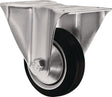 TECWERK Bockrolle 80 mm Vollgummi mit Anschraubplatte, Tragfähigkeit 70 kg