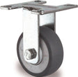TECWERK Bockrolle 50 mm mit Kugellager, Vollgummi, 50 kg Tragfähigkeit, Anschraubplatte 55 x 55 mm