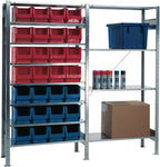 Grundregal / 12 x MK3 blau, 16 x MK3 rot / 8