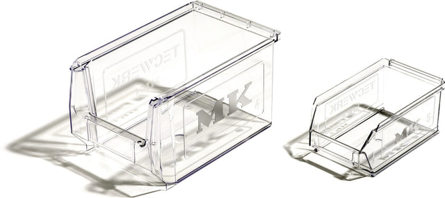 TECWERK Sichtlagerkasten SAN transparent 230/200x150x130 mm – 25 Stück