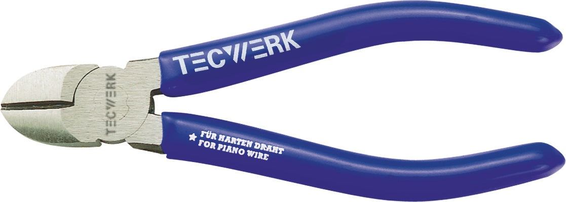TECWERK Seitenschneider 130 mm Kopf poliert Kunststoffüberzug | für weichen und harten Draht