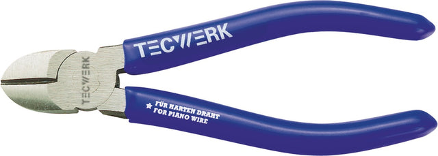 TECWERK Seitenschneider 130 mm Kopf poliert Kunststoffüberzug | für weichen und harten Draht