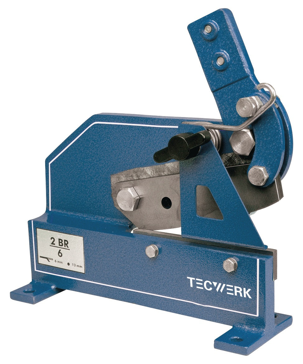 TECWERK Blech-/Rundstahlschere 2BR/4 Messer 120 mm – für Stahlblech 50 x 4 mm und Rundstahl 11 mm