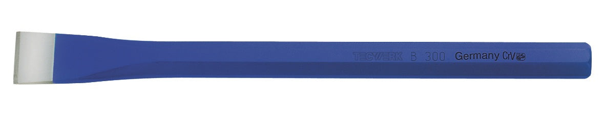 TECWERK Maurermeißel 300 mm – Achtkantiger Chrom-Vanadium-Stahl, 26 mm Schneide